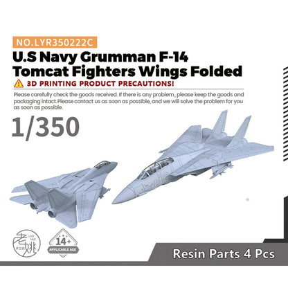 Yao's Studio LYR350222C 1/350 US Air Force Navy Grumman F-14 Tomcat Wings Folded