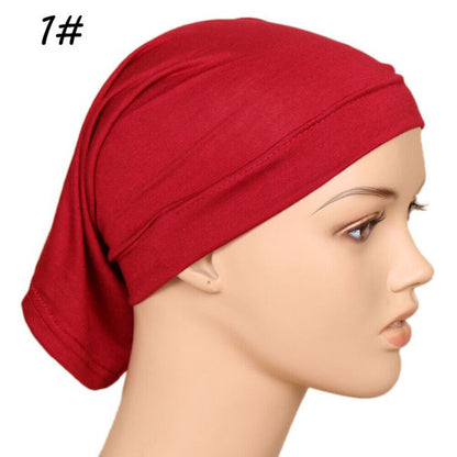 Muslim Head scarf Inner Hijab Caps Islamic Underscarf Ninja Scarf hat Unisex