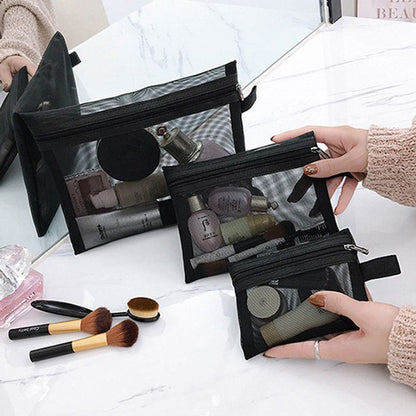 Cosmetic Bag Small Mesh Makeup Bag Organizer Lipstick Bag Ladies Toiletry Pouch