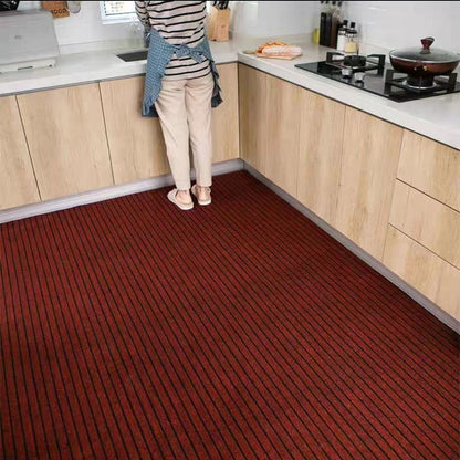 Floor Mat Polyester Anti Slip Kitchen Carpet Full Coverage Oil Absorbent Doormat