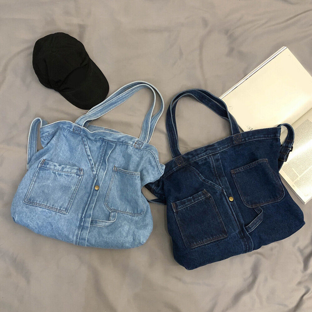 Women Denim Handbag Shoulder Crossbody Bag Tote Messenger Travel Satchel Purse
