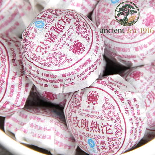 500g Yunnan Menghai Pu'er Tea Ripe Tea Rose Flower Tea