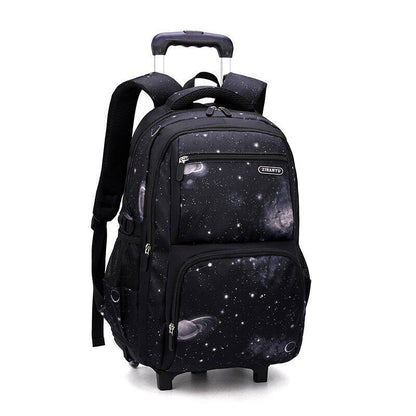 School Bag Wheels School Backpack Wheeled Bag Students Bags Boys Travel Luggage