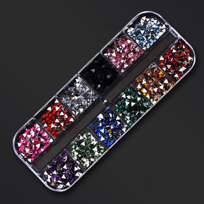 Nail Art Decor 12Design Box 3D Irregular Abalone Seashell Fragment Flakes Charms