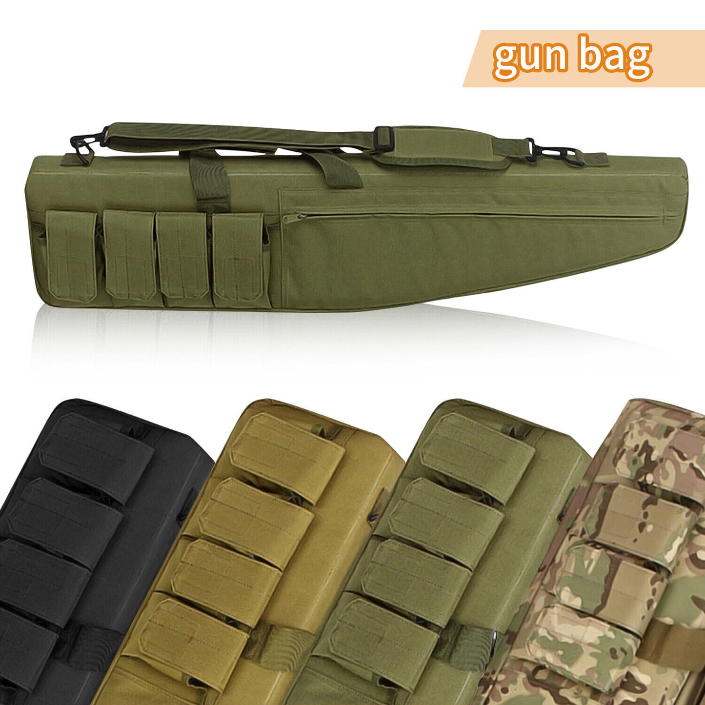 Tactical Carbine Rifle Molle Bag Range Gun Carry Case Storage Hunting Backpack