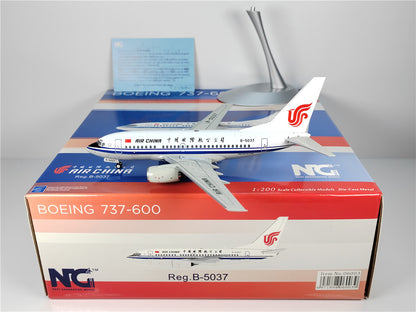 1:200 NG Models Air China Boeing 737-600 B-5037 Diecast Aircraft Model