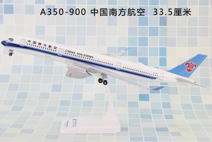 1:200 34CM RISESOON CHINA SOUTHERN AIRBUS A350-900 Airplane ABS Plastic Model