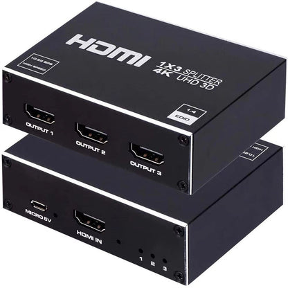 HDMI-Compatible Splitter 4K HDMI Splitter 1 In 3 Out 1x3 For HDTV Converter