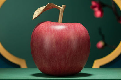 All copper ornaments, auspicious apple handicraft decorations