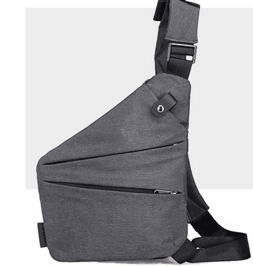 Thin Chest Bag Waterproof Phone Holster Small Crossbody Tactical Nylon Side Bag