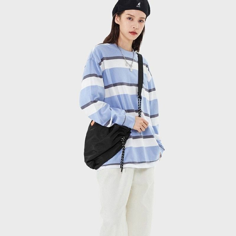 Nylon Big Tote Bag Lightweight Large Handbag Shopping Crossbody Purse 50*12*26CM