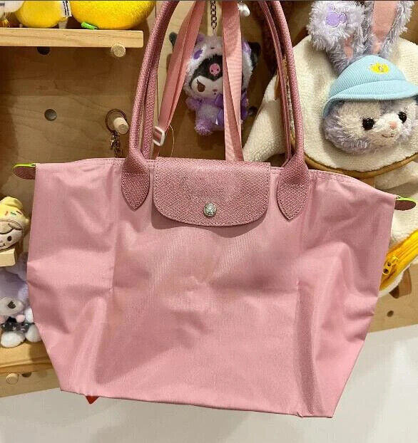 New Fashion High Capacity Embroidered Nylon Shoulder Bag Shopping Bag