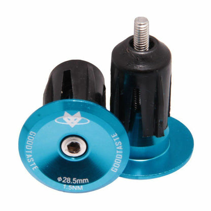 Handlebar Cap Road Mountain Bike Bicycle End Plugs Inflated Aluminum Alloy Lock
