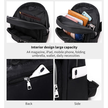 Women Backpack PU Oxford Shoulder Bag Handbags Rucksack School Backbag Travel
