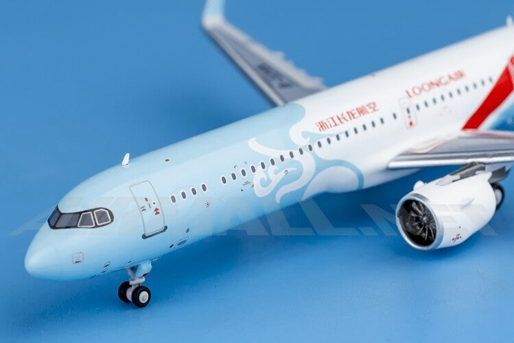 11cm 1:400 HYJLwings Loong Air Airbus A321neo B-32AN Diecast Aircraft Model