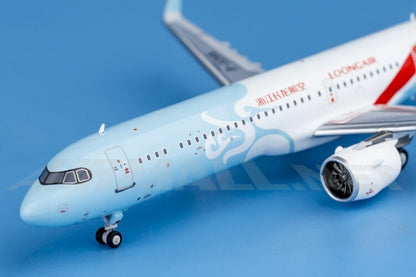 11cm 1:400 HYJLwings Loong Air Airbus A321neo B-32AN Diecast Aircraft Model