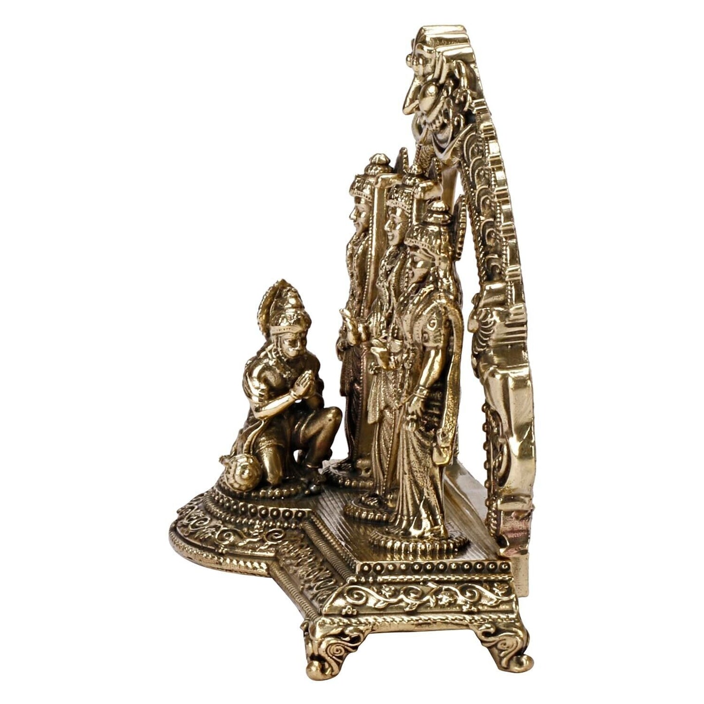 Ram Darbar Lord Rama Sita Laxman Hanuman Brass Family Statue Figurine Sculpture
