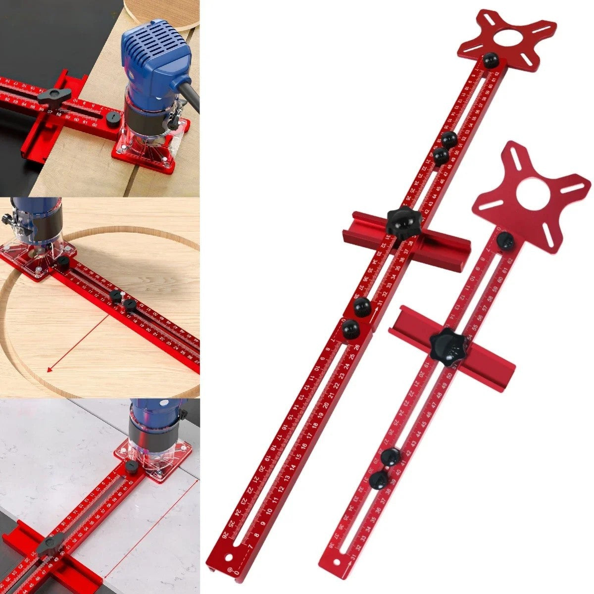 Extended 3 in 1 Router Milling Groove Bracket 9-61cm Radius Router Circle Cuttin