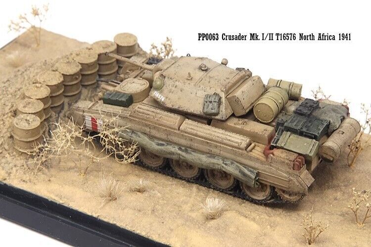 S-Model 1/72 PP0063 Crusader MK.Ⅰ/Ⅱ T16576 Tank North Africa 1941 Model+Platform