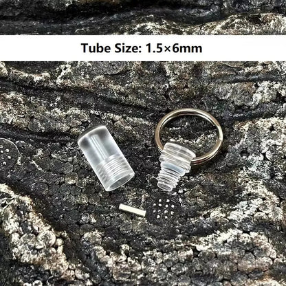 25years luminous Tube Pendants Paracord Beads Key Ring Necklace Pendants Zipper