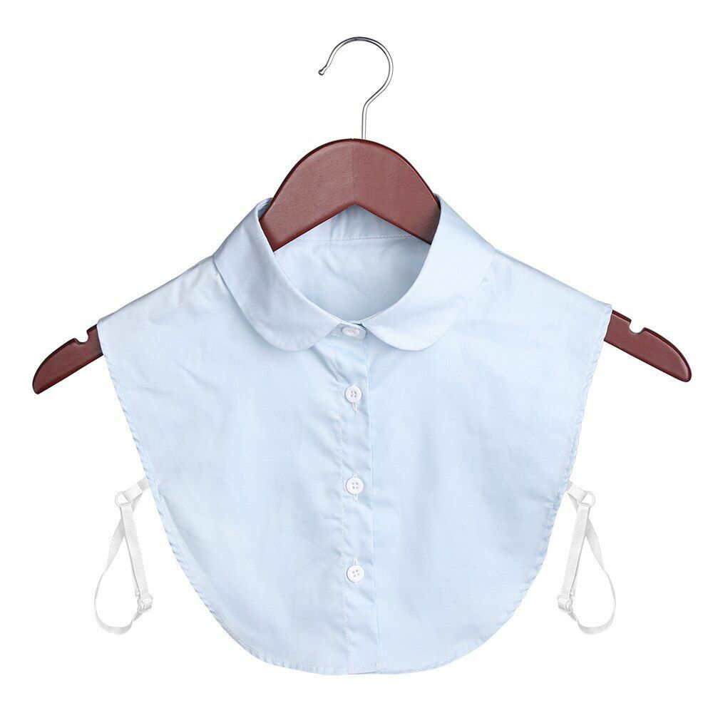 Shirt Collar Women Cotton Lace Fake Blouse Vintage Lapel Clothes Accessories Top