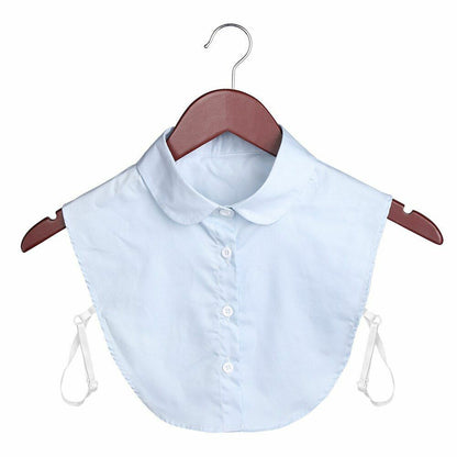 Shirt Collar Women Cotton Lace Fake Blouse Vintage Lapel Clothes Accessories Top