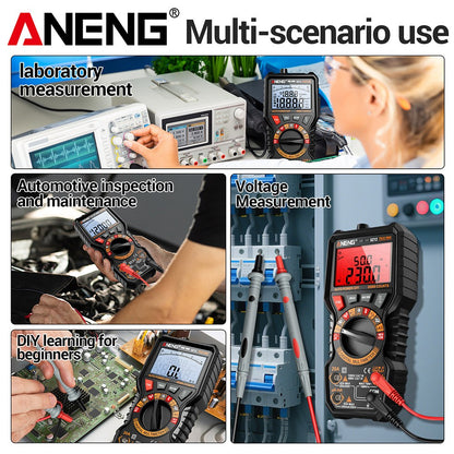 sz11/12 Counts Multimeter Smart Manual Range Meter NCV AC DC Ohm Hz Manual Range
