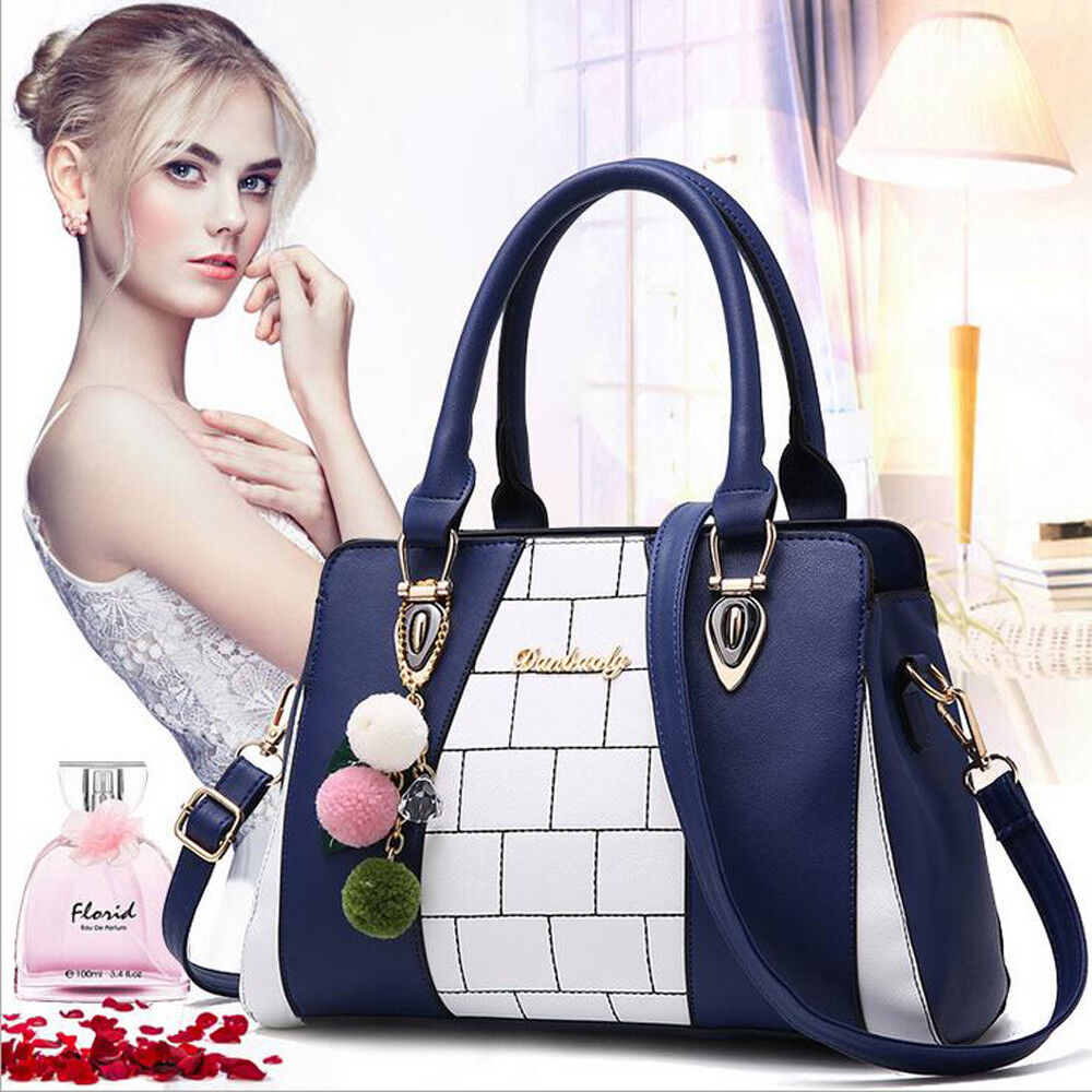 Womens PU Leather Bag Purse Shoulder Handbags Tote Messenger Satchel Cross Body