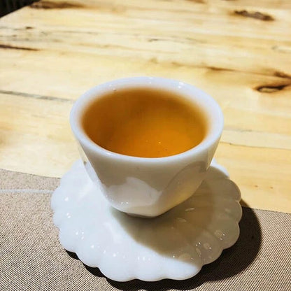 500g FuDing Run Aged Shou Mei Longevity Eyebrow Handmade White Tea small cake