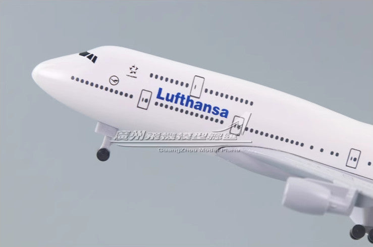 20CM Lufthansa BOEING 747-400 D-ABYA Passenger Aircraft Diecast Airplane Model
