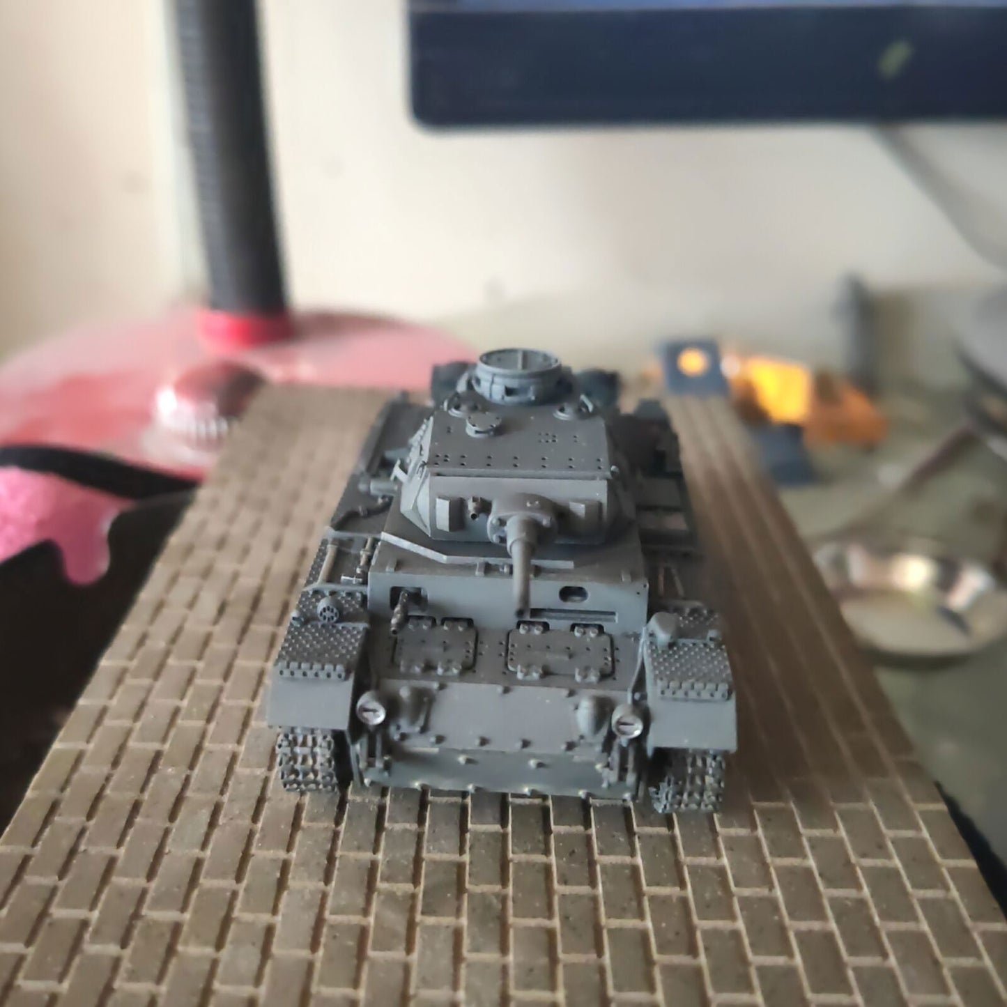 Homemade 1/72 German Late Model IIIF Tank Finished Model Static Ornament Toys