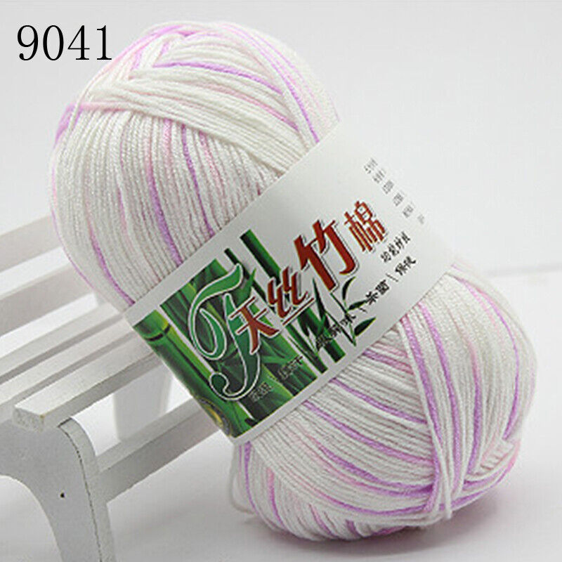 Hot Sale 50g Soft Bamboo Crochet Cotton Yarn Knitting Baby Knit Wool Yarn