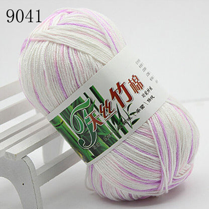 Hot Sale 50g Soft Bamboo Crochet Cotton Yarn Knitting Baby Knit Wool Yarn