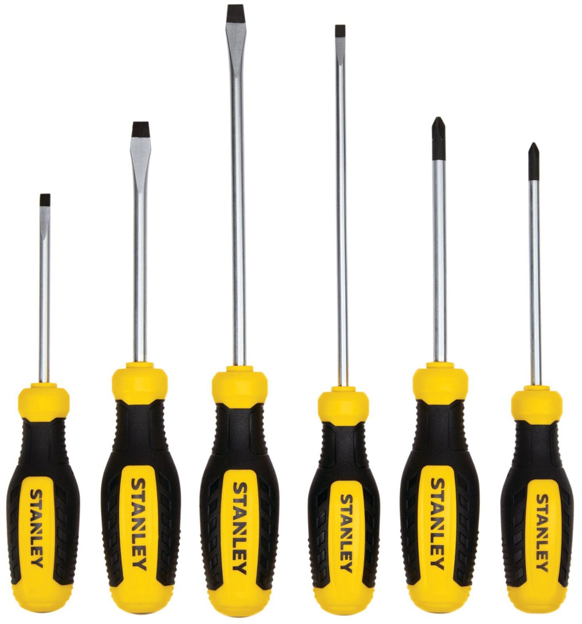 Stanley 6-Piece Screwdriver Set, Phillips and Slotted Tip Types (STHT60025)