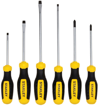 Stanley 6-Piece Screwdriver Set, Phillips and Slotted Tip Types (STHT60025)