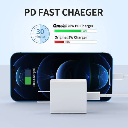 Original USB-C Fast Charger For iPhone 14 13 12 11 Pro Max XS XR 8 Type C Cable