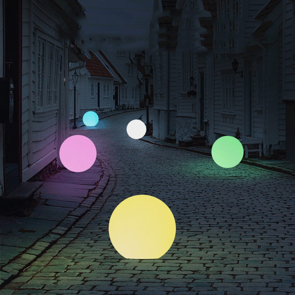 Solar Powered Colorful LED Light Floating Fountain Pond Garden Pool Lamp Ball A