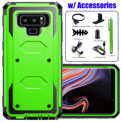 For Samsung Galaxy Note 9 Rugged Hybrid Case Phone Cover w/ Accessory