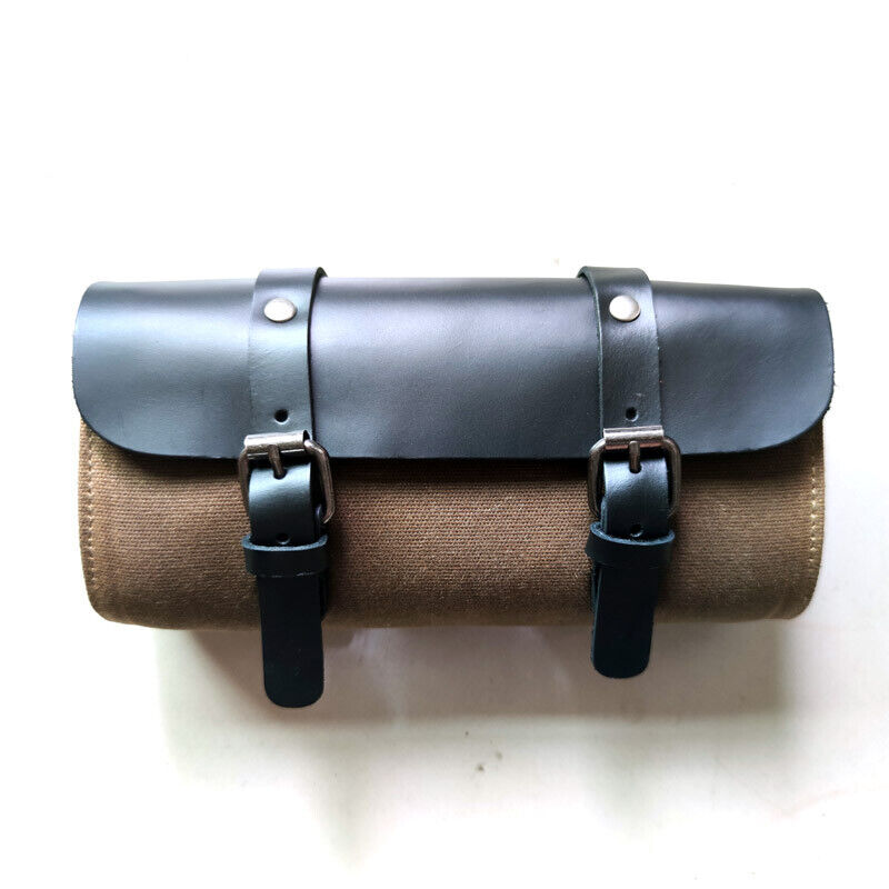 Motorcycle Bags Oiled Wax Canvas Leather Waterproof Bicycle Bag Diagonal Bags
