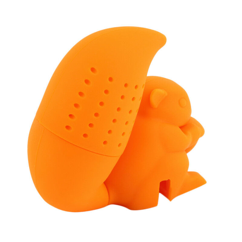 Cute Squirrel Tea Strainer Silicone Tea Infuser Filter Diffuser Tea Accessories
