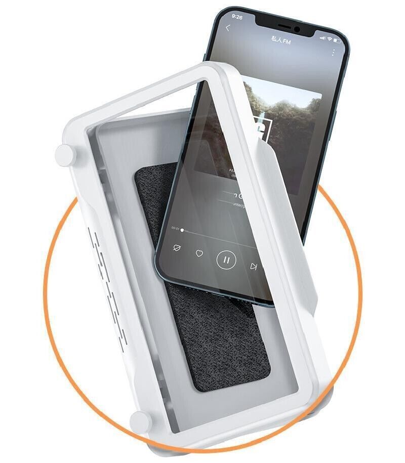 Soporte para Telefono Caja Tactil Impermeable Sujetador de Almacenamiento Pared
