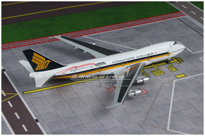 1:400 JC Wings SINGAPORE AIRLINES BOEING 747-200 Passenger Plane Diecast Model
