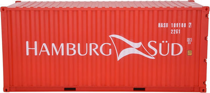 1:20 Hamburg SUD 20GP Shipping Container Model Abs Resin & Wood Toy Decoration
