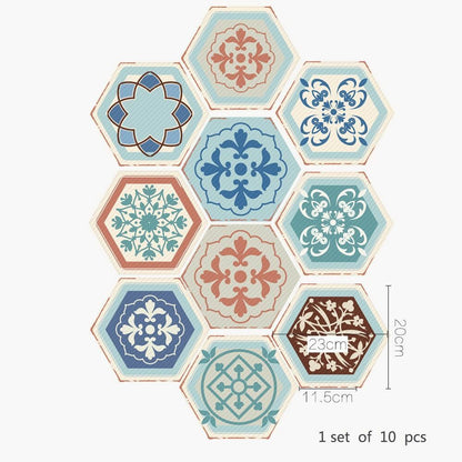 Floor Wall Stickers Tile Anti-Slip Self-Adhesive Waterproof Bathroom Kitchen PVC