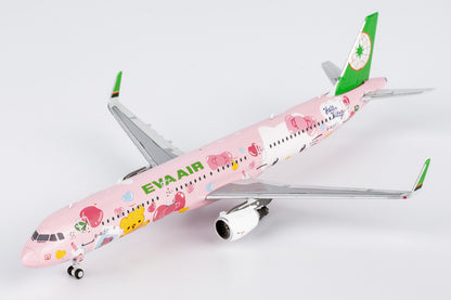 1:400 NGmodels EVA Air Airbus A321B-16217 Passenger Airplane Diecast Plane Model
