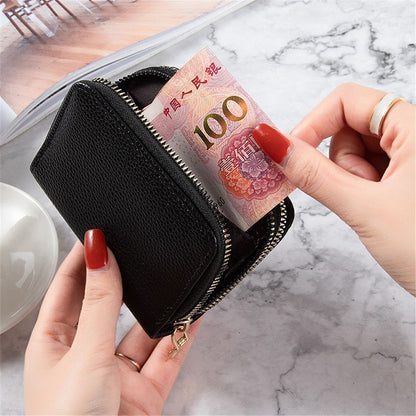 Wallets Zipper Mini Coin Purse Synthetic Leather Card Holder Bag Multifunctional