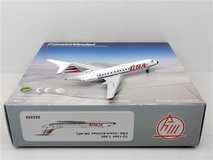 PandaModel TU-134A CSA Czech Airlines OK-HFL 1:400 DIECAST Aircraft Pre-built