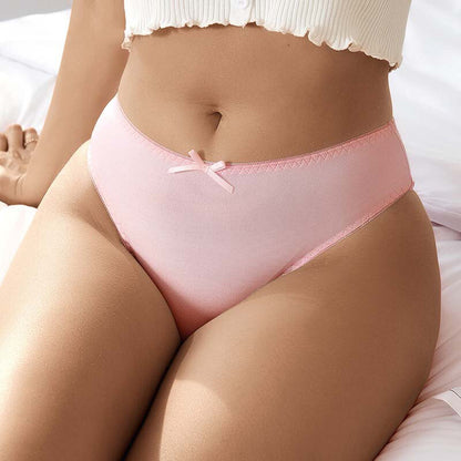 3 Pack Lot Womens Panties Briefs Solid Girl Ladies Lingeries Soft Underwear