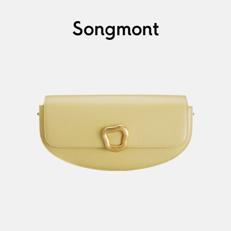 songmont women bag crossbody RESET series head layer cowhide shoulder bag