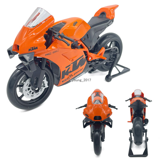 1/12 KTM RC 8C Motorcycle Model Diecast Toy Vehicle Boys Toys for Kids Orange